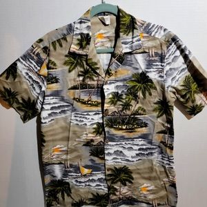 Aloha Republic short sleeve printed Button up Shirt